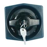 SERRATURA CARAVAN PLASTICA CON FARFALLA PER PORTA NERA SPESSORE 25MM