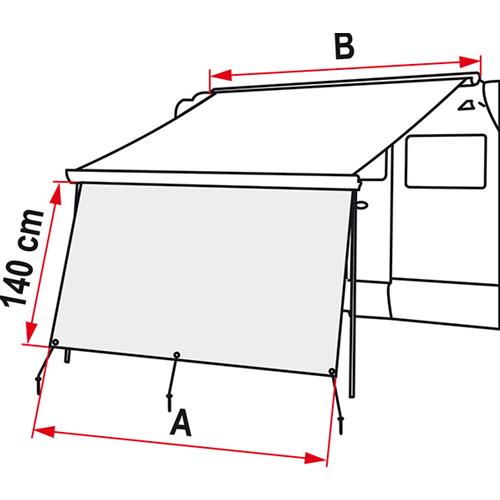 PARETE FRONTALE PER TENDALINI BLOCKER 400 07972-03-