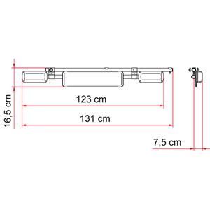 BARRA PORTA TARGA LICENCE PLATE CARRIER 06146A01-