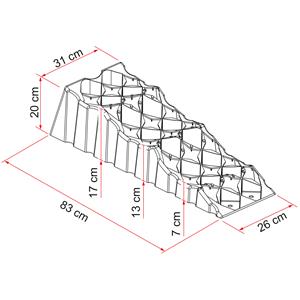 CUNEI PER CAMPER KIT LEVEL UP PREMIUM 97901-058 83X31X20CM