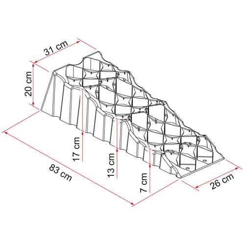 CUNEI PER CAMPER KIT LEVEL UP PREMIUM 97901-058 83X31X20CM