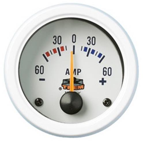 AMPEROMETRO GAUGE LINE INCASSO 52 MM BIANCO