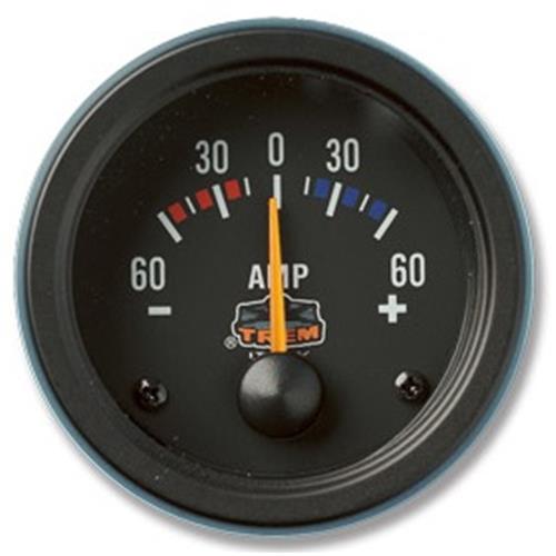 AMPEROMETRO GAUGE LINE INCASSO 52 MM NERO