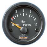 INDICATORE DI PRESSIONE OLIO GAUGE LINE INCASSO 52 MM NERO