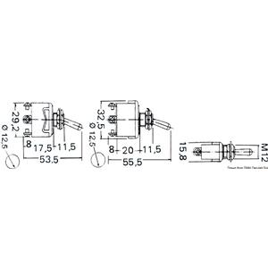 INTERRUTTORE A LEVETTA (ON)-OFF-(ON) 