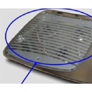 105310341 COPERCHIO IN VETRO PER PIANO COTTURA MO7103 GRIGIO STRIPES