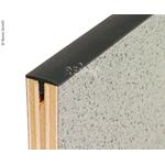 BORDO IN PVC A T GRIGIO SCURO 15MM