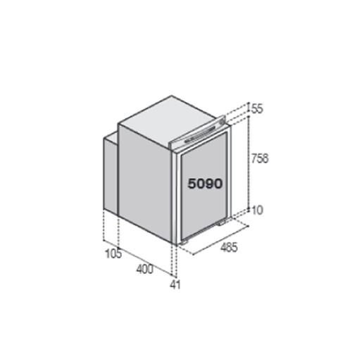 FRIGORIFERO TRIVALENTE DA INCASSO VTR5090DG