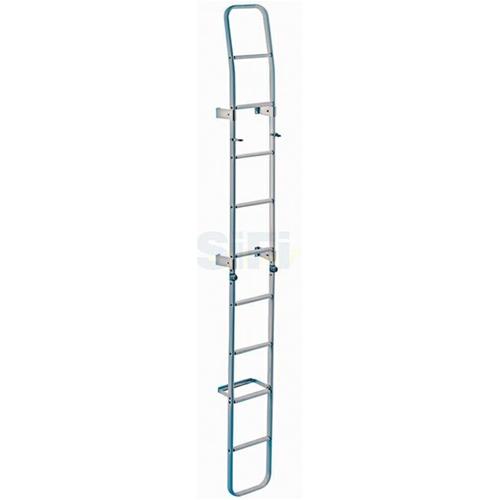 SCALETTA ESTERNA PIEGHEVOLE SERIE OVALE 9 GRADINI BIANCO