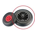 RUOTINO DI RICAMBIO PNEUMATICO 360MM CERCHIO PLASTICA PER CARRELLI TREM