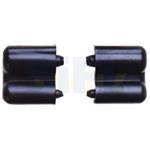 PROFILO IN ALLUMINIO CERNIERA PORTA VERANDA SOLO TERMINALE PLASTICO 5+5PZ