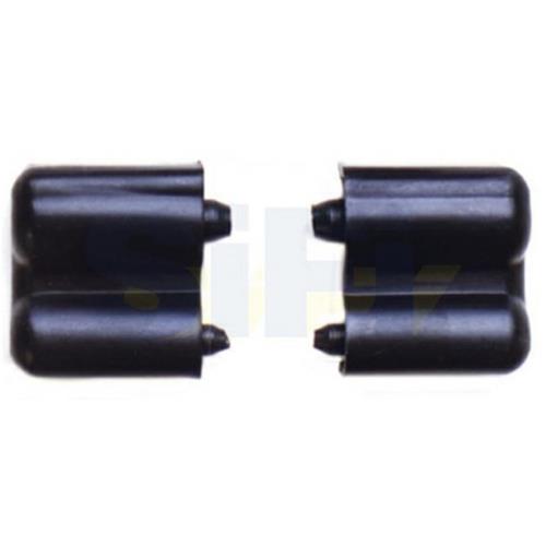 PROFILO IN ALLUMINIO CERNIERA PORTA VERANDA SOLO TERMINALE PLASTICO 5+5PZ