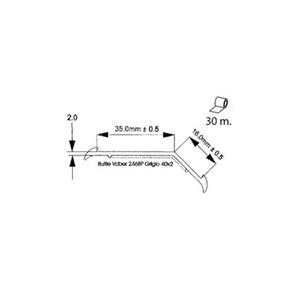 GUARNIZIONE SOTTO RILOGA TRIGANO DAL 2006 CON BUTILE 35X16MM ROTOLO 30MT