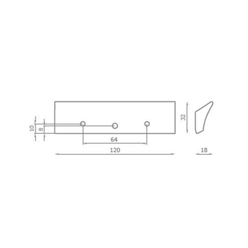 KIT MANIGLIA + CHIUSURA PER ANTINE KIT V503