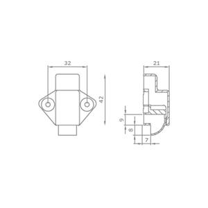 KIT MANIGLIA + CHIUSURA PER ANTINE KIT V1917