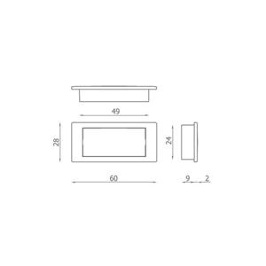 KIT MANIGLIA + CHIUSURA PER ANTINE KIT V1518