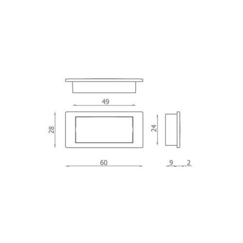 KIT MANIGLIA + CHIUSURA PER ANTINE KIT V1518