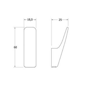 APPENDINO SINGOLO IN ZAMA CROMO LUCIDO AS1879