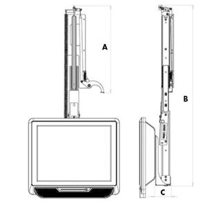SUPPORTO PORTATELEVISORE VERTICALE 12594/300D/10/000