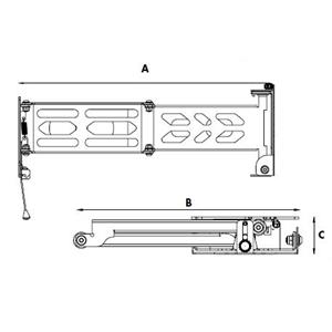SUPPORTO PORTATELEVISORE TV A 3 SNODI 12587 ESTENSIONE 443MM