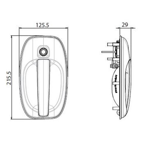 SERRATURA M1 SMART BIANCA 1122DX28PEN