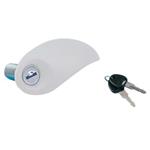 SERRATURA FLAP LOCK VIRGOLA PER PORTELLONE BIANCA