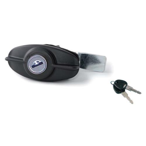 SERRATURA OVALE PER PORTELLONE NERA