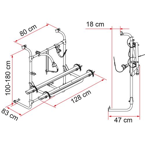 PORTABICI CARRY-BIKE CARAVAN UNIVERSAL 02093A76A