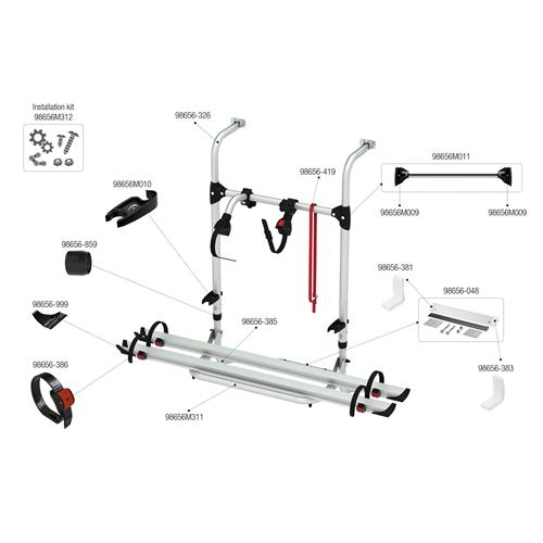 PORTABICI CARRY-BIKE CARAVAN SIMPLE PLUS 200 02093A36A
