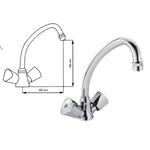 MISCELATORE DUE MANOPOLE CANNA A PONTE