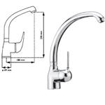 MISCELATORE MONOCOMANDO CANNA CONICA