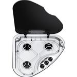 PIANO COTTURA A GAS CON 3 FUOCHI SERIE BASIC LINE 330 SX