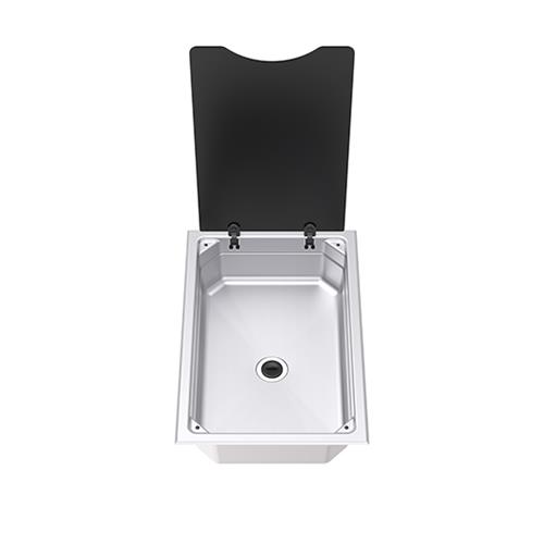 LAVELLO INOX RETTANGOLARE 360X550 P135MM LINEAR BOWL