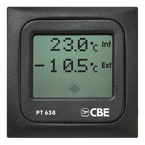 PANNELLO TEST DIGITALE TEMPERATURA TOUCH PT638/G GRIGIO
