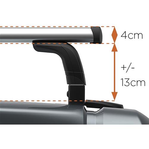 BARRE TRASVERSALI PER PORTAPACCHI THULE LOAD BARS 301647 ALTE