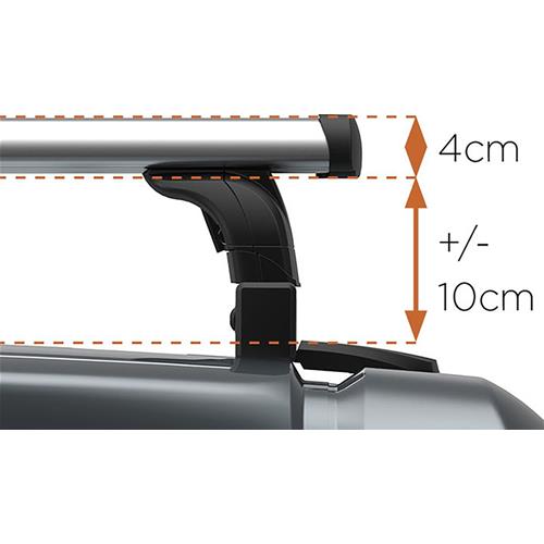BARRE TRASVERSALI PER PORTAPACCHI THULE LOAD BARS 301648 BASSE