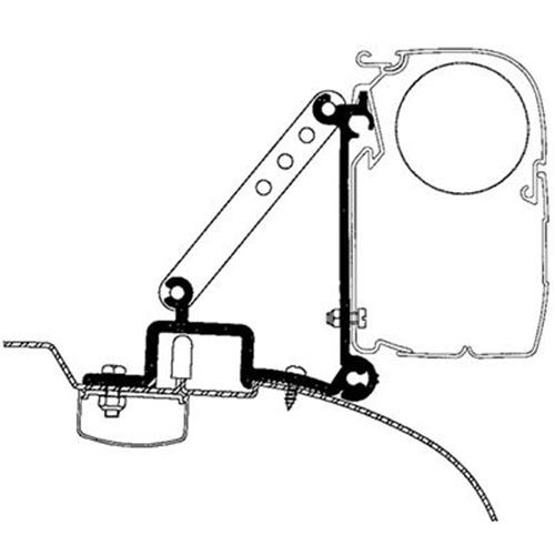 STAFFE PER THULE ADAPTER 4900/4200/5200/3200 DUCATO H2 DAL 1994 AL 2006