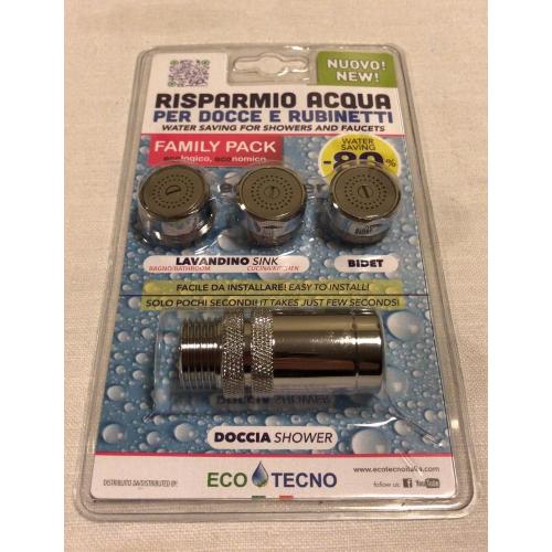 ECONOMIZZATORE RISPARMIATORE D'ACQUA FAMILY PACK