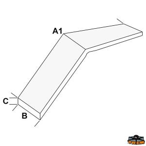 PASSERELLA PIEGHEVOLE IN IROKO 200CM