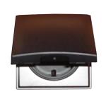 CORNICE UN MODULO CON COPERCHIO ANTRACITE BERKER