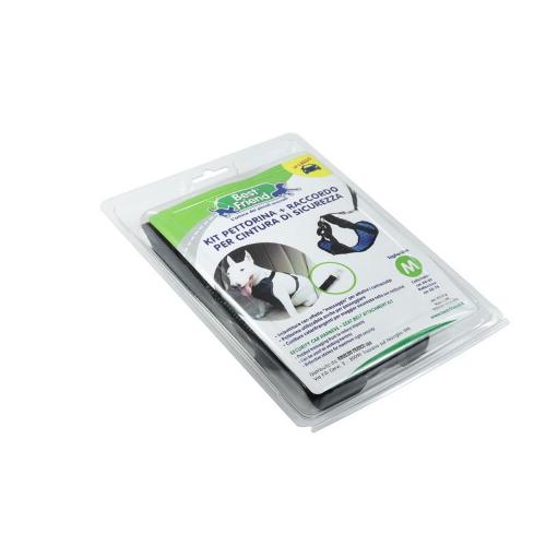 PETTORINA AUTO S 34-44/44-54CM 260 G + RACCORDO FIBIA PER CINTURA DI SICUREZZA