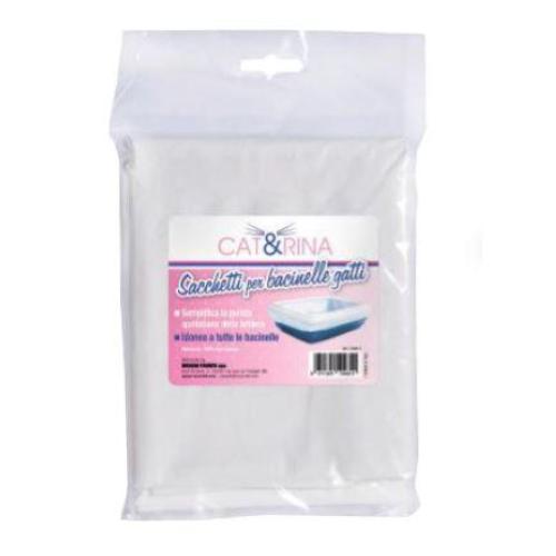 LETTIERA SOLO CAT&RINA 10 SACCHETTI PER BACINELLE IN BUSTA 20X10X4CM