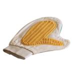 SPAZZOLA GUANTO IN TESSUTO CON PALMO IN LATTICE 24 CM