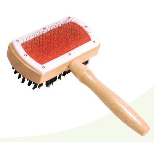 SPAZZOLA CARDATORE IN LEGNO DOPPIO 16X10X3 CM