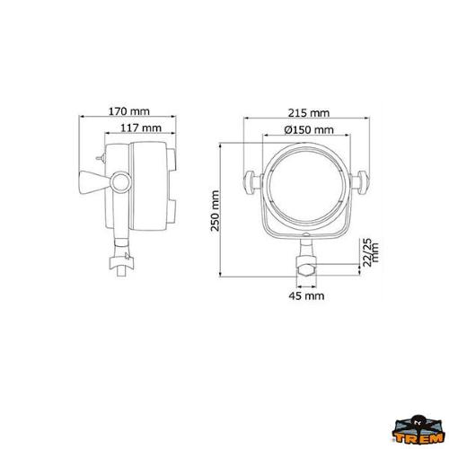 PROIETTORE "SUPER LIGHT" ATTACCO PULPITO CON PRESA ACCENDISIGARI