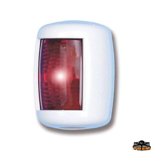 FANALE “MINI STAR” 12V ROSSO SX 112,5°12MT BIANCO CON CAVO