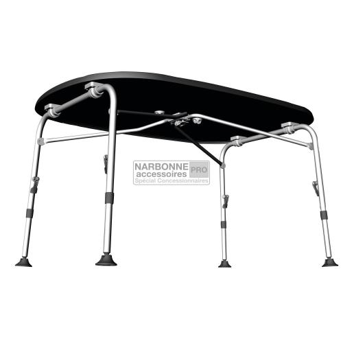 TAVOLO ALLUMINIO PIEGHEVOLE SUPERB 4P 132 X 90