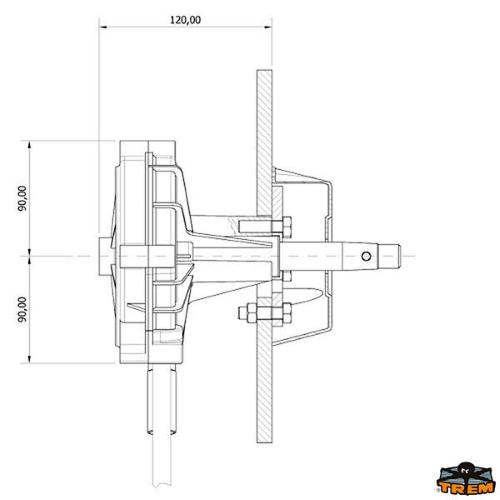 TIMONERIA ROTATIVA T71FC FINO 235HP CAVI M66-M90