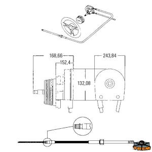 TIMONERIA ROTATIVA COMPAC-T T67 FINO 53HP CAVI M58