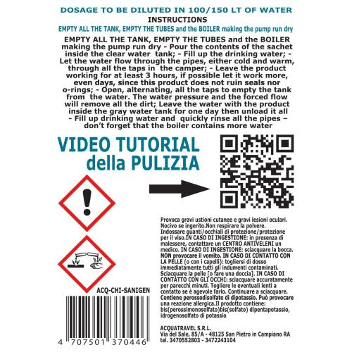 PULITORE PER SERBATOI SANIGEN BUSTINA